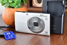 ⏯️[Excellent+5] Canon PowerShot A2300 Silver 5x Zoom Digital Camera From Japan picture