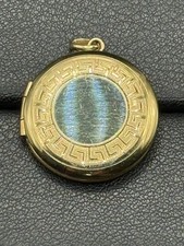 Vintage 23MM 14KT Gold Filled Round Locket Pendant J7 picture