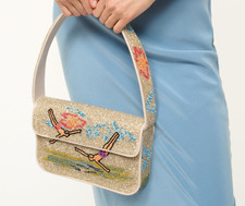 STAUD TOMMY BEADED 🌊 DIVERS SHOULDER BAG MSRP$395 Timeless Chic picture