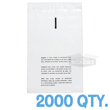 2000 9x12 Self Seal Suffocation Warning Clear Poly Bags 1.5 mil  picture