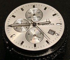 Genuine Bulova 96R19 Ladies Chronograph Replacement Movement, Dial & Hands picture
