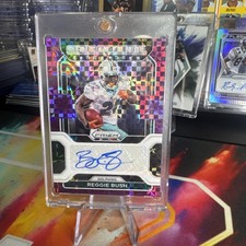 2021 Prizm Reggie Bush Sensational Signatures Purple Power /49 Miami Dolphins picture