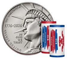 2026 P & D Enduring Liberty Half Dollar Coin Rolls SEALED U.S. MINT BOX 2 ROLLS picture