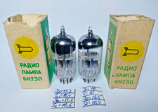 2 pcs NEW Voshod 6N23P /ECC88/6922/6DJ8 Matched Pair, Silver Shields tubes picture