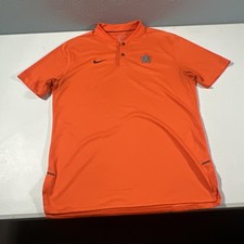 Men's Nike Dri Fit Oklahoma State Cowboys Short Sleeve Blade Collar Shirt Sz M picture