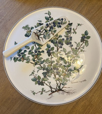 Vintage Villeroy & Boch Botanica Cake Plate and Server - Vaccinium myrtillus picture