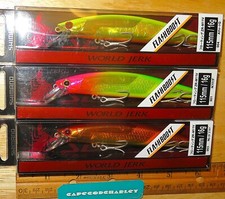 Lot of Three (3) Different Color Shimano Float SCORPION WORLD JERK Lures NEW picture