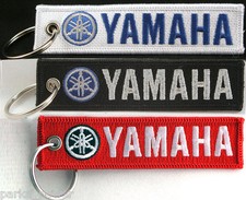 Yamaha Embroidered Key Chain Motorcycle Instrument Bikers Musicians Cafe Racer picture