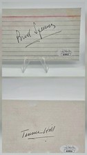 Terence Hill Bud Spencer Signed Index Card Spaghetti Western JSA Autographed COA picture