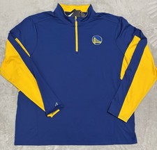 Antigua Men's Golden State Warriors Blue 1/4 Zip Pullover 2XL picture