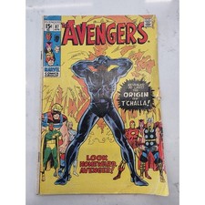 Avengers #87 Origin of T'challa Black Panther Comic Book picture