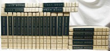 vintage 1965 world books (full set of 20) and 4 year books 1966, 67, 68 and 69 picture