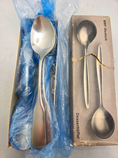 Vintage WMF Cromargan Boston Dessert Spoons Set of 12 Germany Flatware Boxed picture