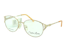 Sophia Loren M48 306 Beige Gold Eyeglass Frame 53 17 135 picture