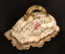 William Alsager Adderley and Co  England Devon Roses covered cheese dish  picture