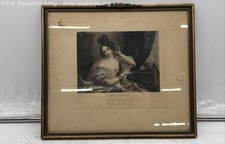 1.2LB 'The Toilet' Alexander Pope Poem W/ Lady Sitting Photo picture