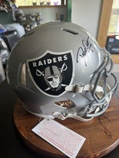 Dave Casper Signed Oakland Raiders Silver Speed Helmet 