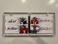 2012 Panini Playbook Len Dawson Bobby Bell Jan Stenerud Willie Lanier Auto 07/10 picture