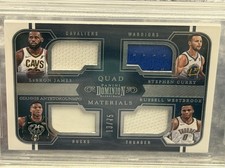 2017-2018 Panini Quad Materials LeBron James Stephen Curry Giannis Westbrook BGS picture