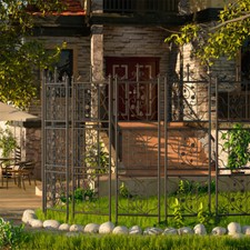 2x Heavy Duty Metal Garden Trellis Fence Plant Climbing Aid Lattice Outdoor Yard picture