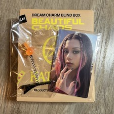 KATSEYE MEGAN GNARLY Beautiful Chaos Dream Charm Rave Sprout + Photo Card Set picture