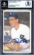 Luis Aparicio Beckett BAS Signed 1982-83 Diamond Classics Autograph picture