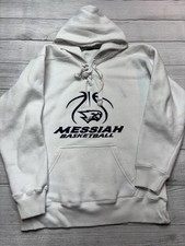 Messiah Falcons Hoodie Sweatshirt Mens Medium White NCAA Basketball J America picture