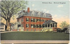 Milford Mass Hospital Antique Postcard c1913 Massachusetts MA Topo picture