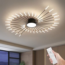 42-Light Fireworks Ceiling Light Modern LED Flush Mount Dimmable APP Remote picture