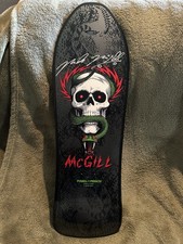 Mike McGill Powell Peralta Series 5 Black Skateboard Deck 2014 SIGNED picture