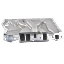 2111 Satin Aluminum Intake Manifold for Chevy GM 90 Degree V6 3.8 4.3L 1985-1995 picture