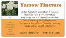 Yarrow Tincture:  Blood Cleanse, Inflammation,  Clears VD & STD Infections, picture