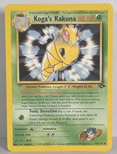 Koga's Kakuna 47/132 Gym Challenge WOTC Vintage Pokémon TCG Card MP-LP  picture