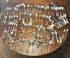 193 Pieces of Various Silver Plate Flatware Lot (~18 Lbs) picture