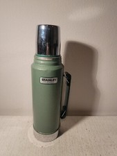 Stanley Aladdin Green Vacuum Bottle Thermos 1.1 Quart / 1 liter Vintage picture