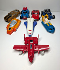 Transformers G1 Vintage Lot of 8 Mini Vehicles Cars Boat Shuttle Jet Truck picture