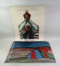 Lot of 2 Amado Maurilio Pena Jr. Signed Art Posters El Taller 1980 Adagio picture