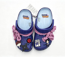 Crocs x Naruto Shippuden Sasuke Classic Clog Anime Shoes Liquidation Minor Defec picture