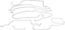 919-219 Stainless Steel Brake Line Kit for Chevrolet GMC Models picture