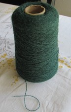 1/2 lb (1,736 yds) Cone Valley Yarn 2/14 ALPACA SILK  FOREST GREEN Lace Weight picture