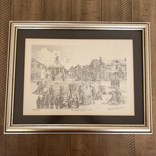 VTG James Burkhart Signed Print 