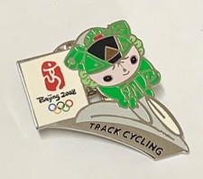 2008 Beijing Olympic Track Cycling Pin Mascot Lapel Pin picture