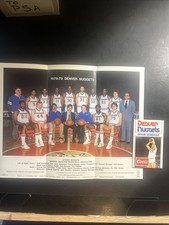 Vintage 1978-79 Denver Nuggets Team Photo Pocket Schedule Lot NBA David Thompson picture