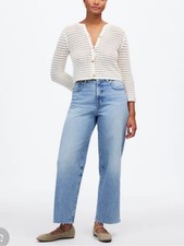 Madewell Women's The Curvy Perfect Vintage Wide Leg Crop Jean Size 28 NWT picture