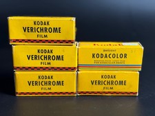 4 Rolls of Vintage Kodak Verichrome B&W Pan Film V 116 Pack expired 1950's+more picture