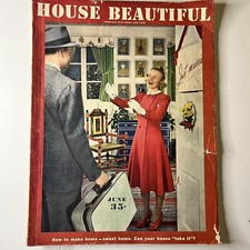 House Beautiful Magazine 1942 June - Vintage picture