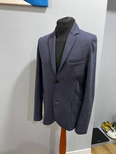 Boggi Milano Men ligth wool blue blazer sz Pre-Owned picture
