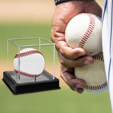 1-10Pcs Baseball Display Case Acrylic Cube UV Protected Acrylic Baseball Holder picture