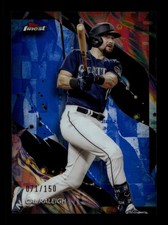 2024 Topps Finest Blue Refractor #151 Cal Raleigh 71/150 MARINERS picture