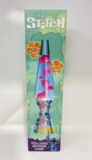 DISNEY Stitch Lilo & Stitch 16in Volcano Lava Lamp Pink Wax Blue Liquid NEW picture